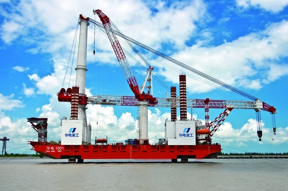 Baja Karbon Lepas Pantai Wind Power Tower NDT Proses Digulung