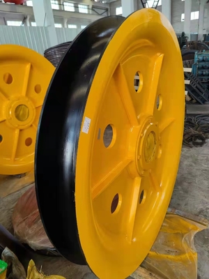 Hot Rolled Bagian Besar Mesin Steel Wire Rope Sheaves NSK Bearing