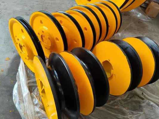 Hot Rolled Bagian Besar Mesin Steel Wire Rope Sheaves NSK Bearing