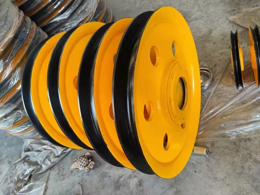 Hot Rolled Bagian Besar Mesin Steel Wire Rope Sheaves NSK Bearing