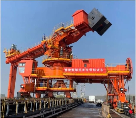 1200t/h Screw Ship Unloader Diterapkan Ke Pelabuhan