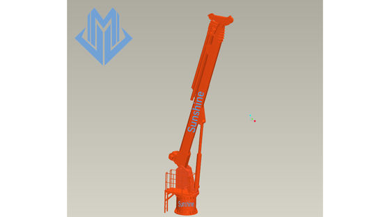 1t30m Listrik Hidrolik Teleskopik Boom Marine Crane Untuk Kapal Multi nPurpose