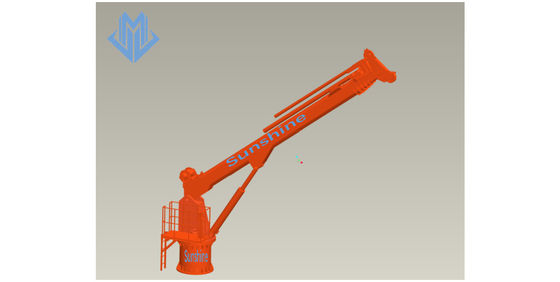 1t30m Listrik Hidrolik Teleskopik Boom Marine Crane Untuk Kapal Multi nPurpose