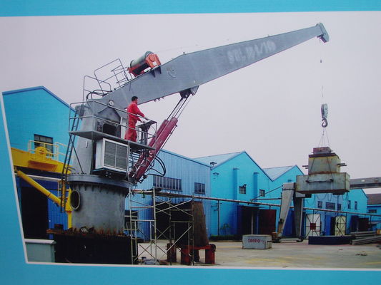 Sertifikat ABS 5t15m Stiff Boom Marine Crane Untuk Penanganan Kargo Umum