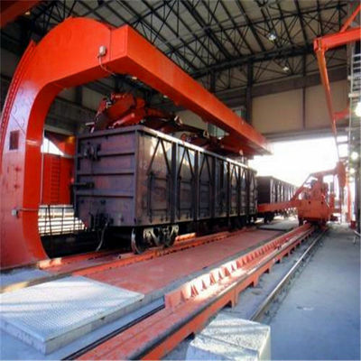 Rotary Railroad cart Dumper System Untuk Bongkar Batubara Dengan Cepat