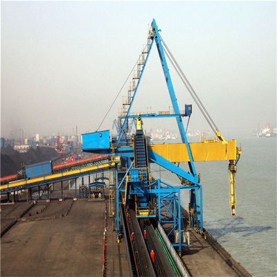 Heavy Duty Spiral Type 1000 Tph Ship Unloader Untuk Penanganan Gandum