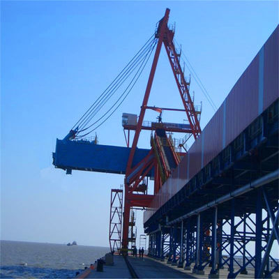 300 Tph Screw Type Continuous Ship Unloader Untuk Penanganan Batubara