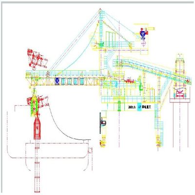 2000 Tph Capacity Belt Type Ship Loader Untuk Memuat Barang yang Dikantongi