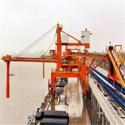 2000 Tph Capacity Belt Type Ship Loader Untuk Memuat Barang yang Dikantongi