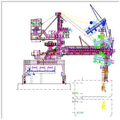 2000 Tph Capacity Belt Type Ship Loader Untuk Memuat Barang yang Dikantongi