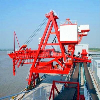 2000 Tph Capacity Belt Type Ship Loader Untuk Memuat Barang yang Dikantongi