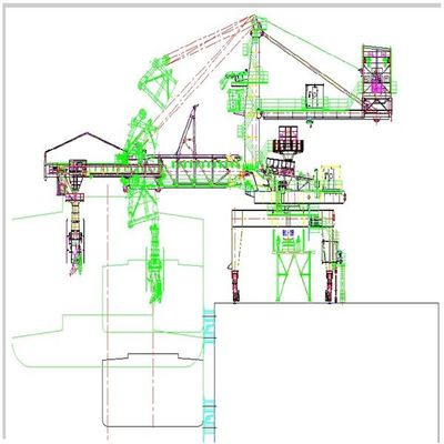 Kapasitas 600 Tph Belt Type Ship Loader Untuk Bahan Massal Pemuatan Ke Kapal