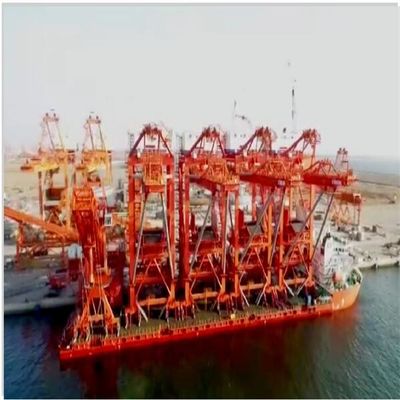 Kapasitas 600 Tph Belt Type Ship Loader Untuk Bahan Massal Pemuatan Ke Kapal