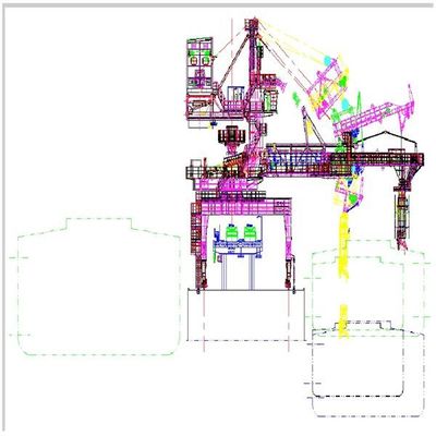 Kapasitas 600 Tph Belt Type Ship Loader Untuk Bahan Massal Pemuatan Ke Kapal