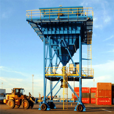 Self Propelled Tire Mounted Eco Hopper Untuk Penanganan Material Massal Terminal Pelabuhan