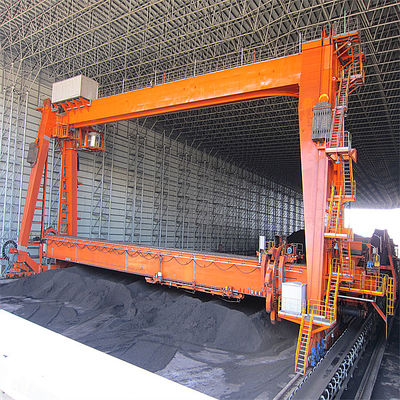 Gantry Type Bucket Wheel Stacking System Untuk Stockyard Longitudinal