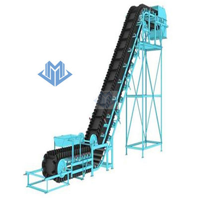Sistem Belt Konveyor Penanganan Material Massal Tugas Berat Sudut Miring Tinggi