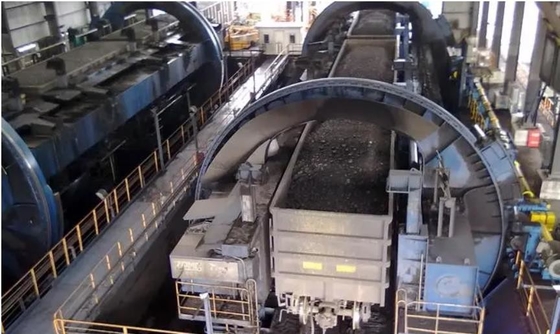Wagon Unloading System Rail Car Dumper Untuk Pengangkutan Penanganan Batubara