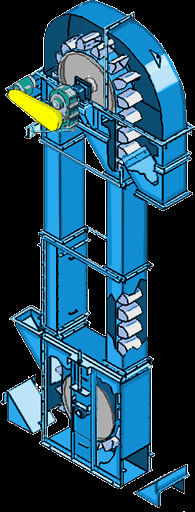 Bucket Elevator Bucket Elevator yang Disesuaikan untuk Penanganan Material Massal Lift Bucket dengan Rantai Tengah